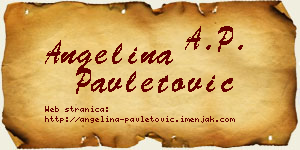 Angelina Pavletović vizit kartica